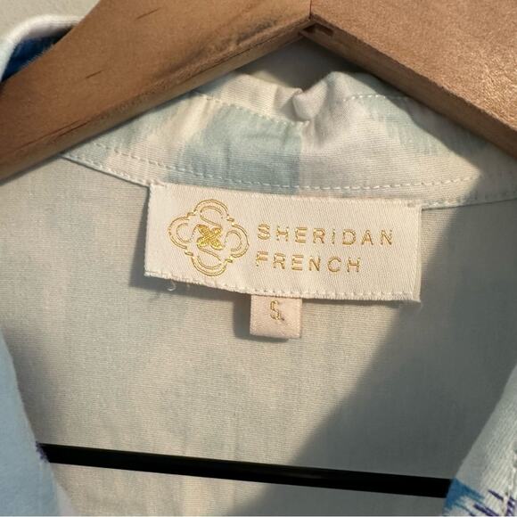 Tuckernuck Sheridan French Blue Ikat Print Mini Dress Small - Picture 11 of 11